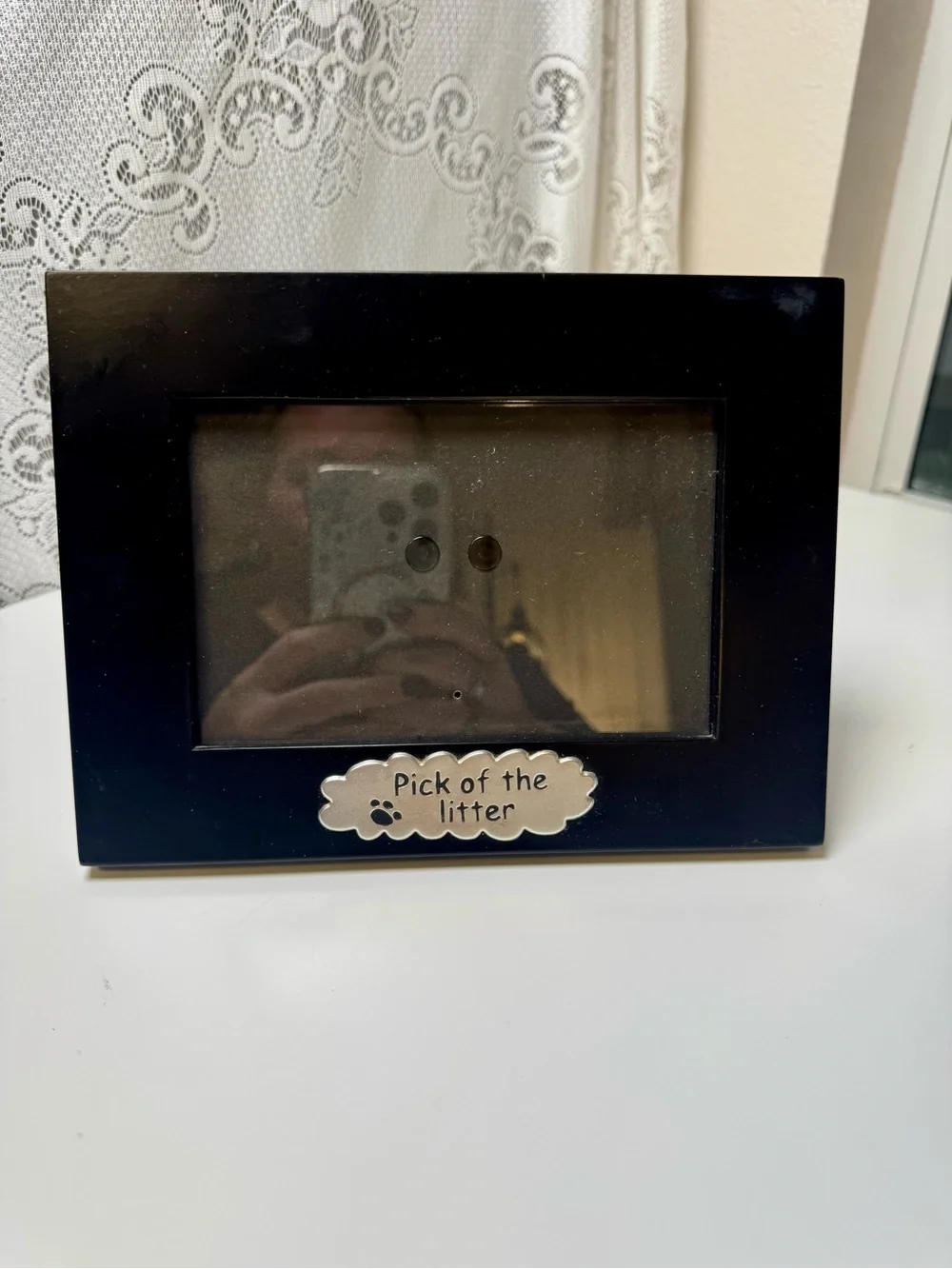 Pick of the Litter Black Photo Frame 4x6